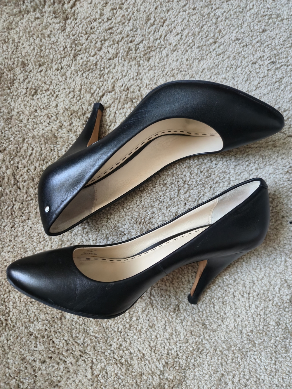 Coach Black Leather Pumps
